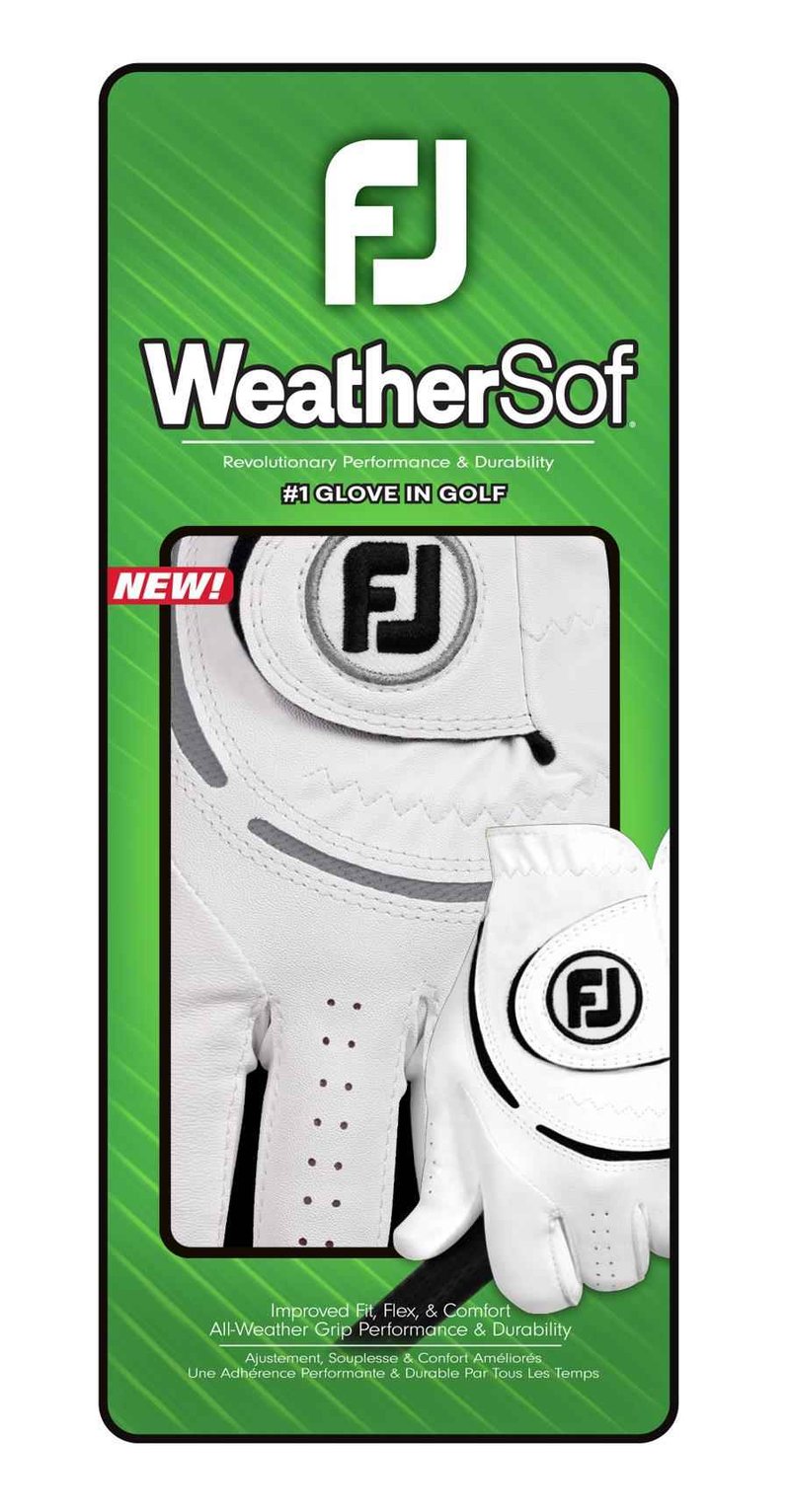 FootJoy WeatherSof rękawiczka męska, biało/szara