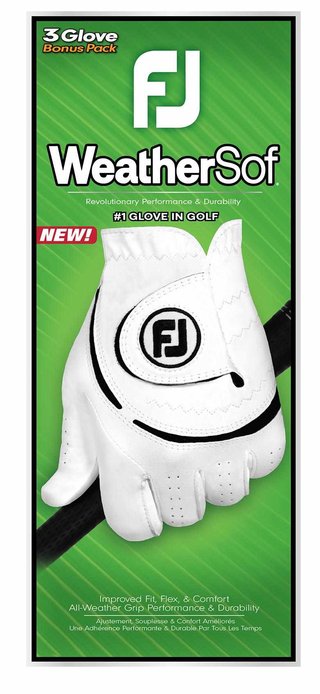 FootJoy WeatherSof męskie rękawiczki golfowe, 3szt.