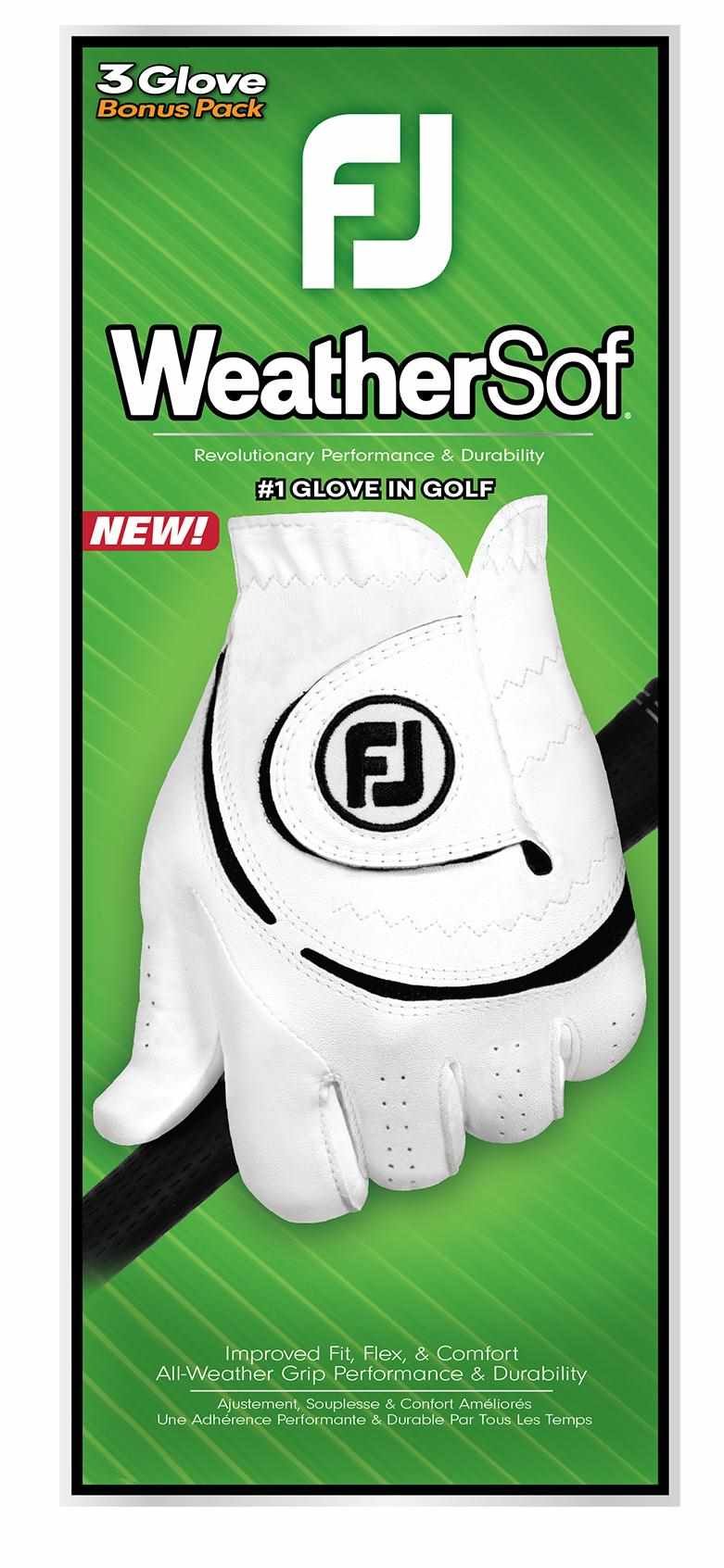 FootJoy WeatherSof męskie rękawiczki golfowe, 3szt.