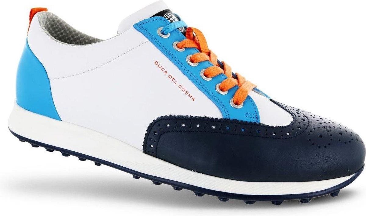 Duca Del Cosma Camelot męskie buty golfowe, biało/niebieskie