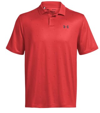 Under Armour Performance 3.0 Printed męskie polo, czerwone
