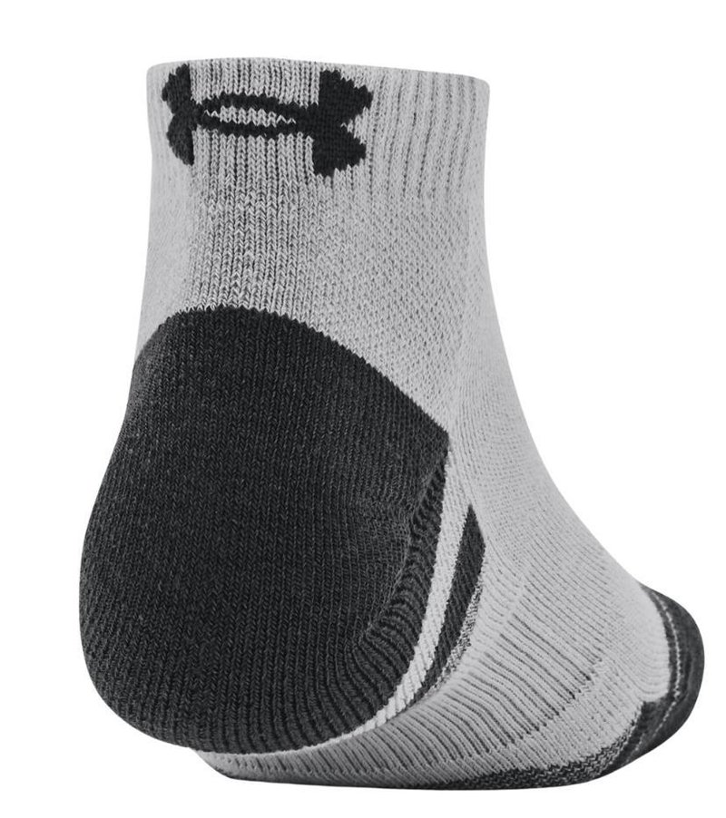 Under Armour Performance Tech skarpetki, mod gray/white, 3 pary