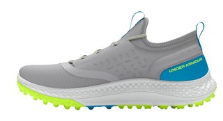 Under Armour GS Charged Phantom SL juniorskie buty golfowe, szaro/niebieskie