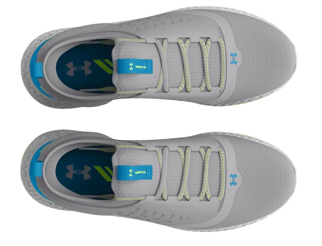 Under Armour GS Charged Phantom SL juniorskie buty golfowe, szaro/niebieskie