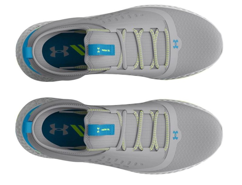 Under Armour GS Charged Phantom SL juniorskie buty golfowe, szaro/niebieskie