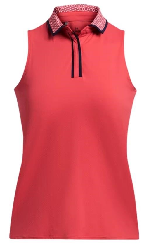 Under Armour Iso-Chill damskie polo, czerwone