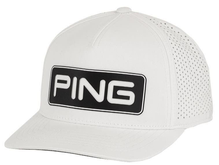 Ping Tour Vented Delta czapka z daszkiem golfowa, biała