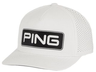 Ping Tour Vented Delta czapka z daszkiem golfowa, biała