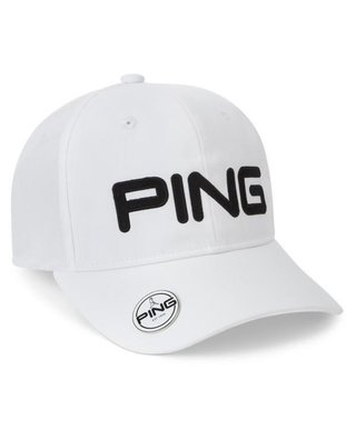 Ping Ball Marker czapka z daszkiem, biała