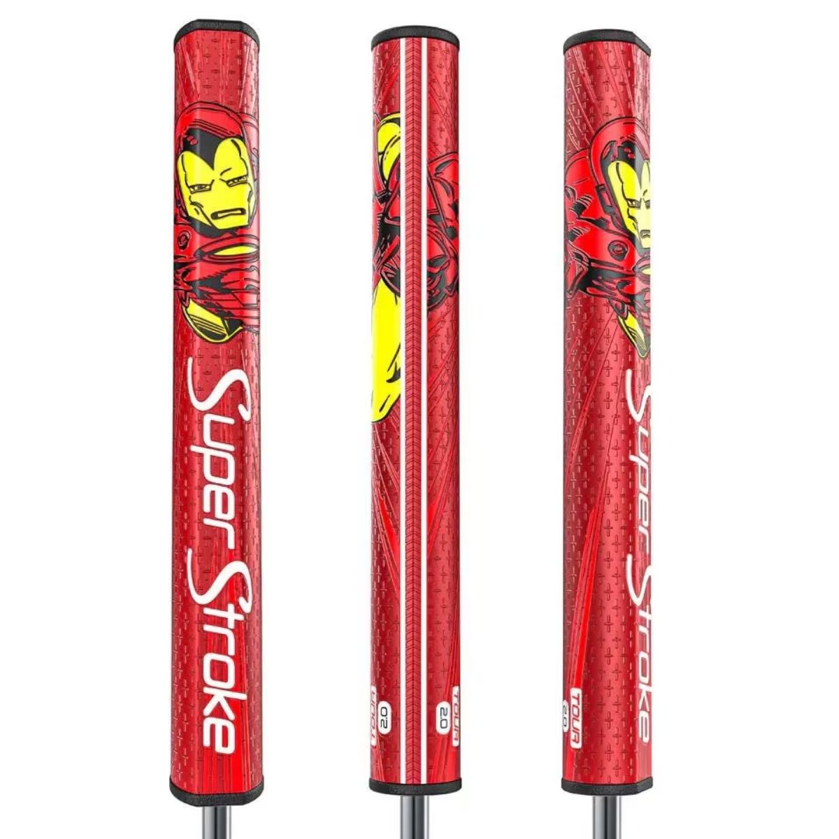 SuperStroke Tour 2.0 Marvel Limited Edition putter grip, IRONMAN