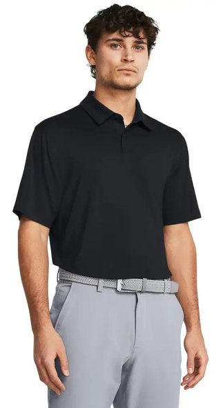 Under Armour T2G męskie polo, czarne/pitch gray