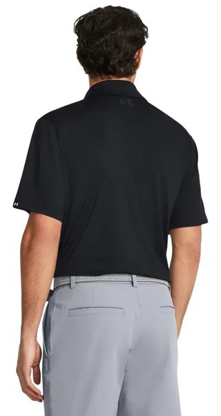 Under Armour T2G męskie polo, czarne/pitch gray
