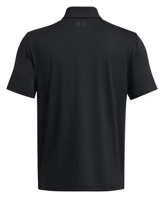 Under Armour T2G męskie polo, czarne/pitch gray