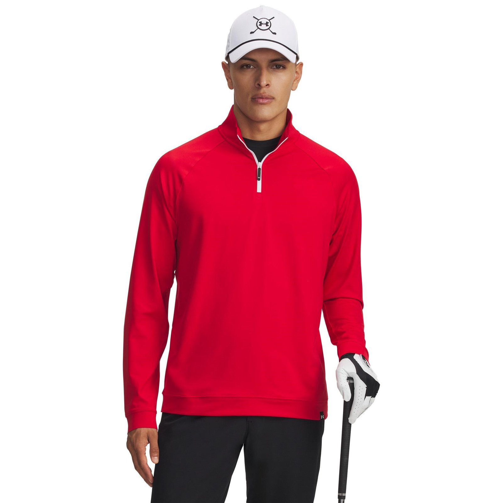 Under Armour Midlayer QZ LB męska bluza, czerwona