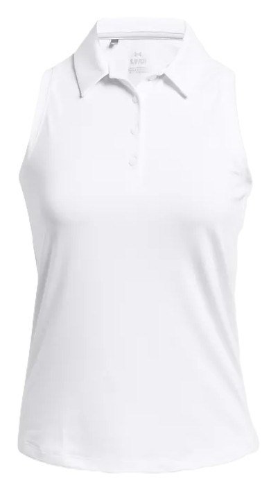 Under Armour Playoff Sleeveless damskie polo, biało/szare