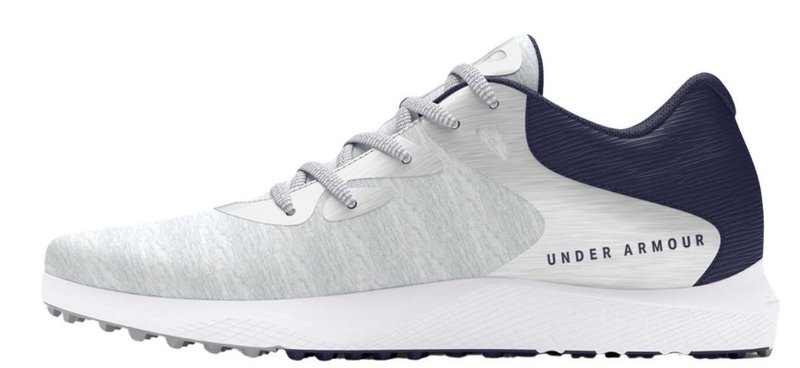 Under Armour Charged Breathe 2 Knit SL damskie buty golfowe, szaro/granatowo/srebrne