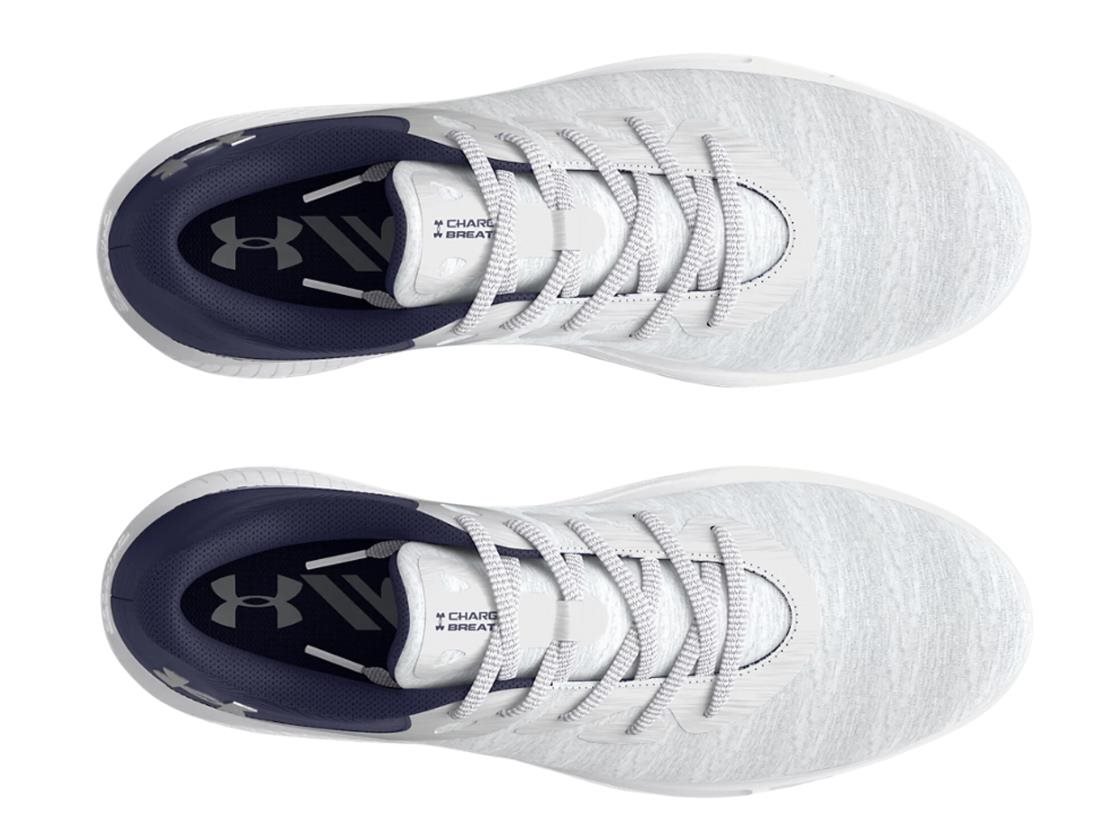 Under Armour Charged Breathe 2 Knit SL damskie buty golfowe, szaro/granatowo/srebrne
