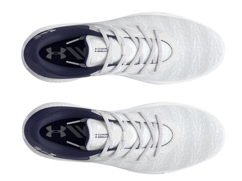 Under Armour Charged Breathe 2 Knit SL damskie buty golfowe, szaro/granatowo/srebrne