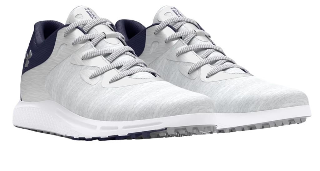 Under Armour Charged Breathe 2 Knit SL damskie buty golfowe, szaro/granatowo/srebrne