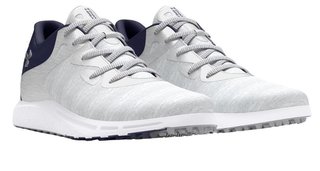 Under Armour Charged Breathe 2 Knit SL damskie buty golfowe, szaro/granatowo/srebrne