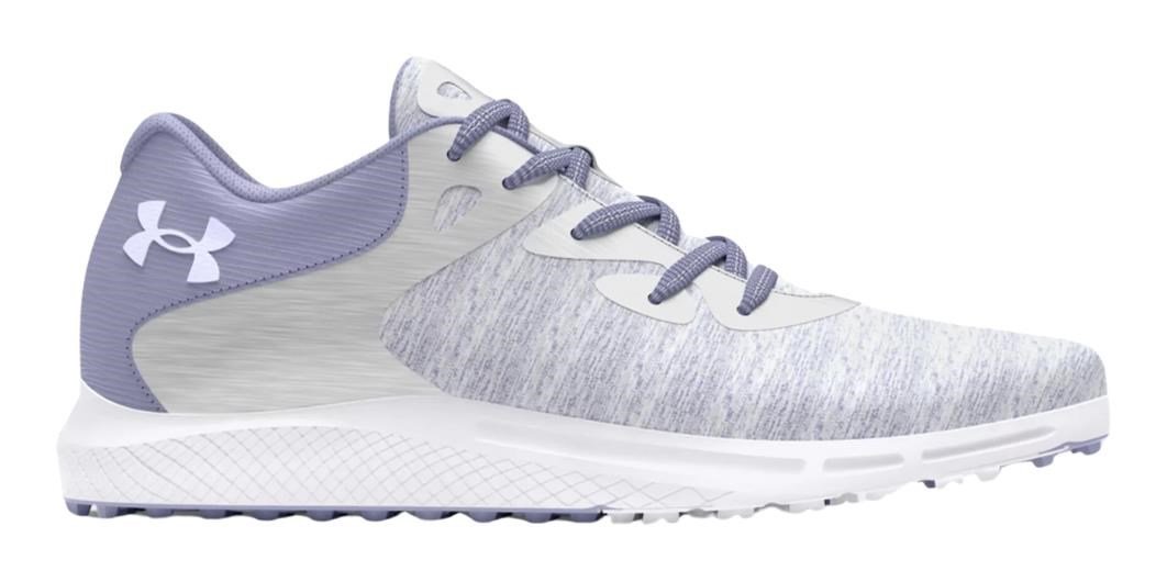 Under Armour Charged Breathe 2 Knit SL damskie buty golfowe, celeste/white