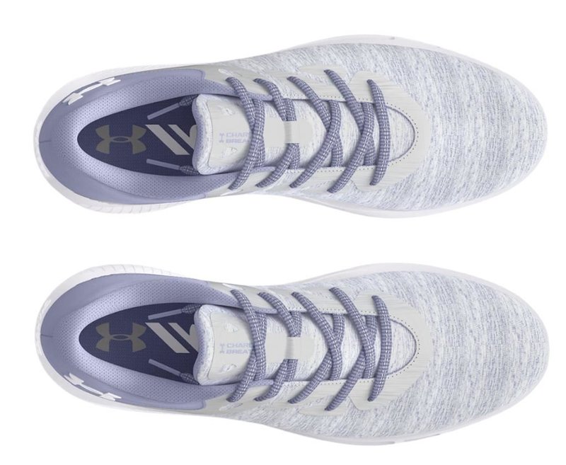 Under Armour Charged Breathe 2 Knit SL damskie buty golfowe, celeste/white