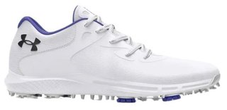 Under Armour Charged Breathe 2 damskie buty golfowe, white/starlight/metallic silver