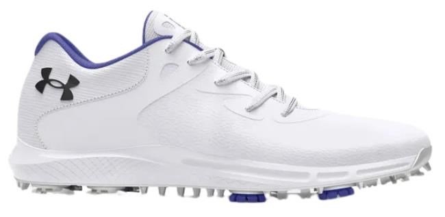 Under Armour Charged Breathe 2 damskie buty golfowe, white/starlight/metallic silver