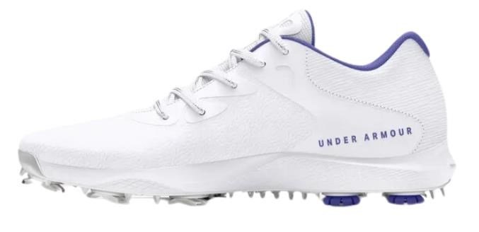 Under Armour Charged Breathe 2 damskie buty golfowe, white/starlight/metallic silver
