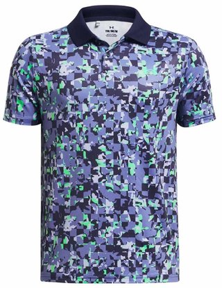 Under Armour Matchplay Printed dziecięce polo, starlight/vapor green