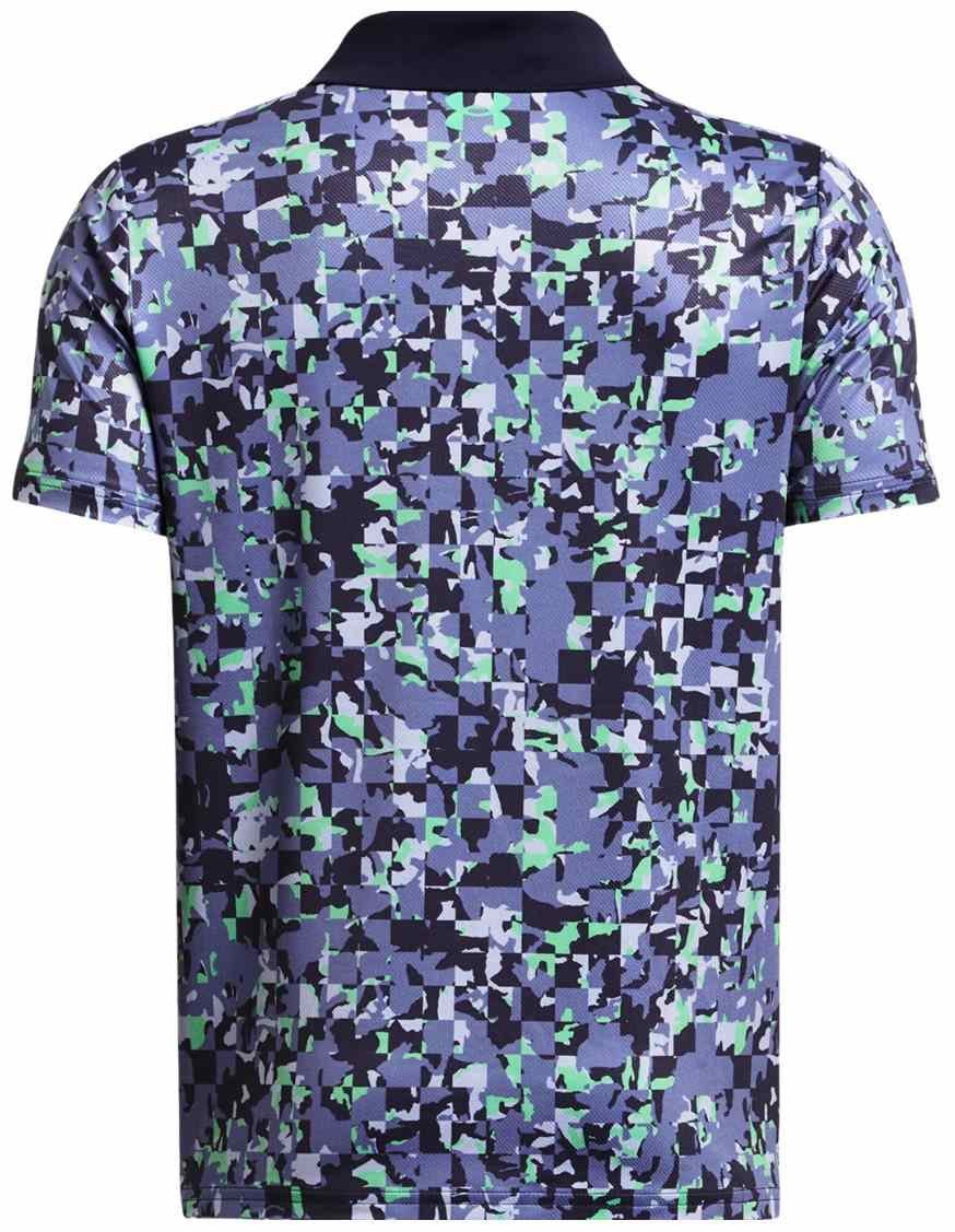 Under Armour Matchplay Printed dziecięce polo, starlight/vapor green