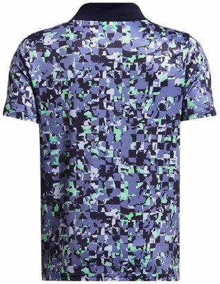 Under Armour Matchplay Printed dziecięce polo, starlight/vapor green