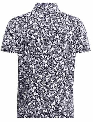 Under Armour Playoff Printed dziecięce polo, midnight navy/white