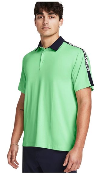 Under Armour Playoff 3.0 Striker męskie polo, zielono/granatowe