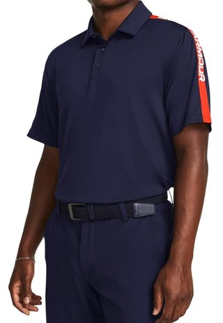 Under Armour Playoff 3.0 Striker męskie polo, granatowo/czerwone