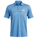 Under Armour Playoff 3.0 Printed męskie polo, photon blue/nova orange/midnight navy