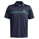 Under Armour Playoff 3.0 Stripe męskie polo, midnight navy/vapor green