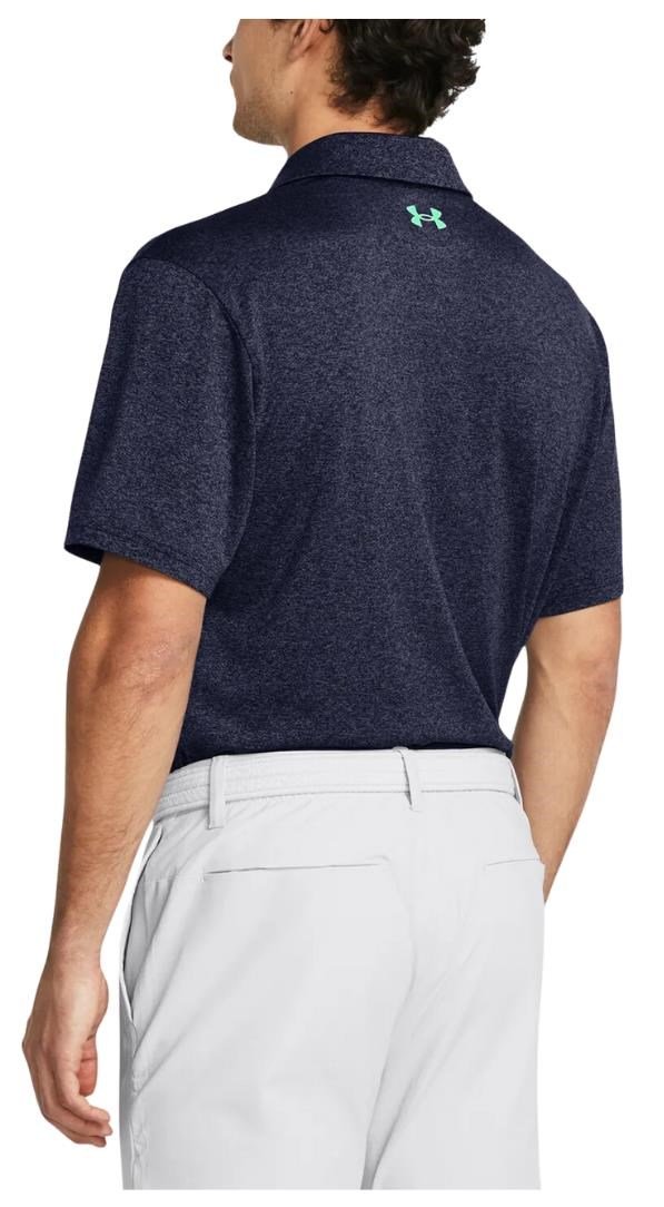 Under Armour Playoff 3.0 Stripe męskie polo, midnight navy/vapor green