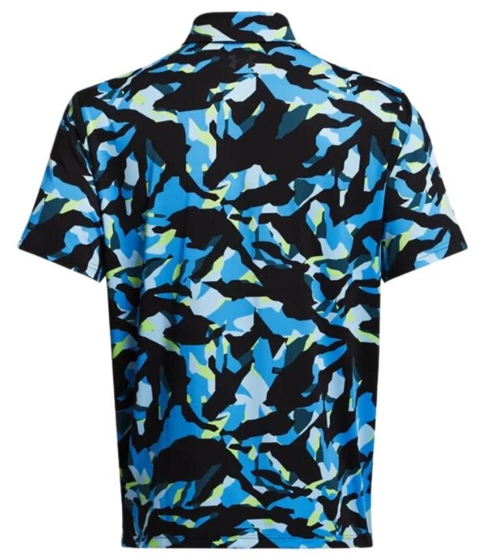Under Armour Playoff 3.0 Printed męskie polo, black/capri
