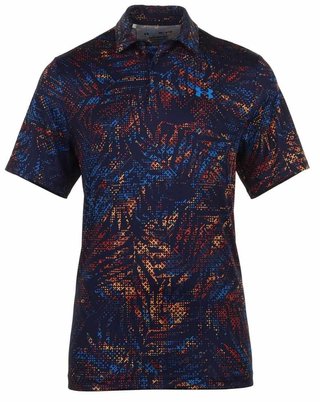 Under Armour Playoff 3.0 Printed męskie polo, midnight navy/phoenix