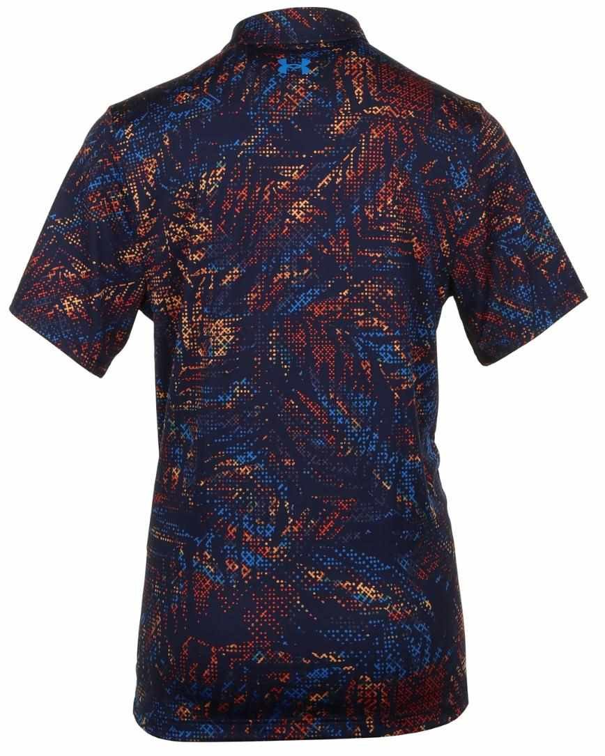 Under Armour Playoff 3.0 Printed męskie polo, midnight navy/phoenix