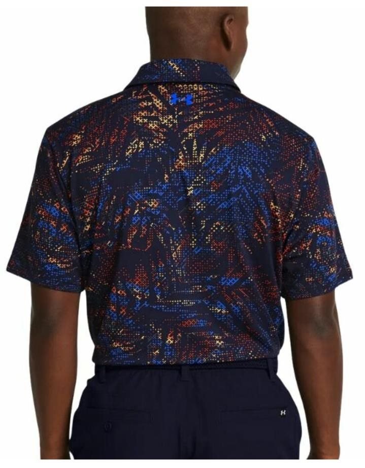 Under Armour Playoff 3.0 Printed męskie polo, midnight navy/phoenix