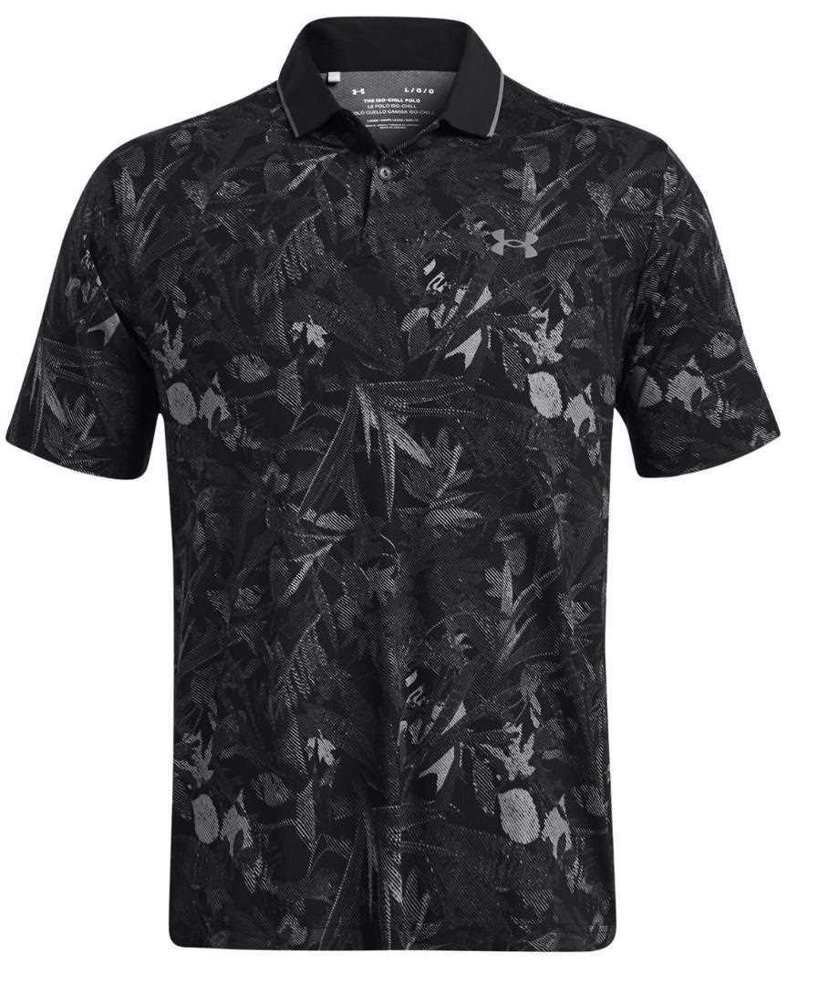 Under Armour Iso-Chill Edge męskie polo, czarno/szare