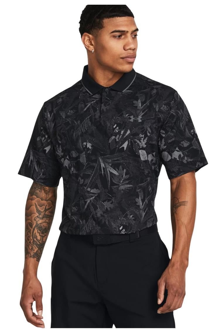 Under Armour Iso-Chill Edge męskie polo, czarno/szare