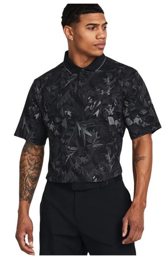 Under Armour Iso-Chill Edge męskie polo, czarno/szare