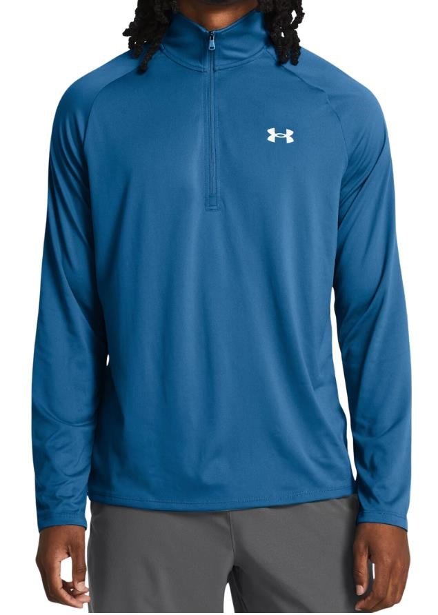 Under Armour Tech 2.0 1/2 Zip męskie polo, niebieskie