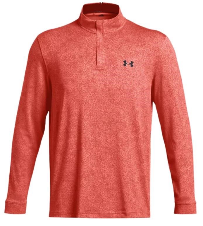 Under Armour Playoff Printed 1/4 Zip męska bluza, coho/red solstice/black