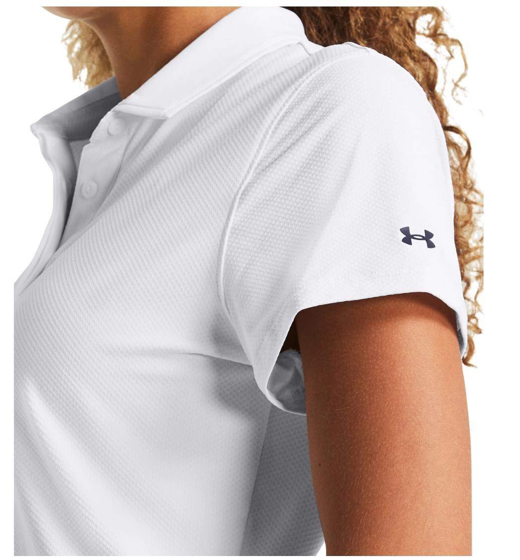 Under Armour Iso-Chill damskie polo, biało/granatowe