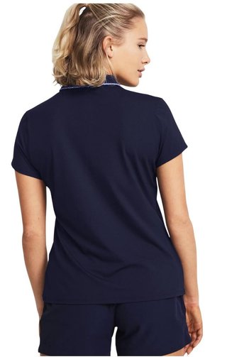 Under Armour Iso-Chill damskie polo, granatowo/białe