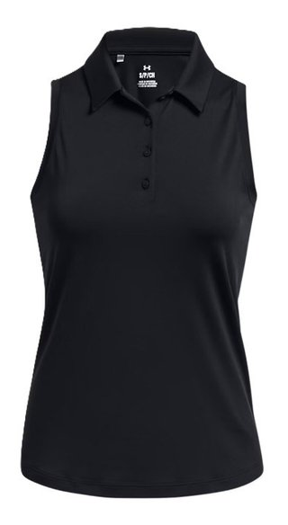 Under Armour Playoff Sleeveless damskie polo, czarno/szare